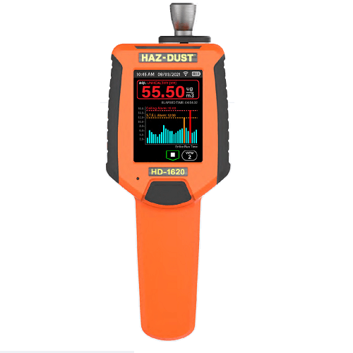 The HD-1620 is a multi-parameter, hand-held, real-time, respiratory air monitor.