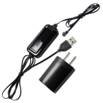 Single Charger with power cable and USB magnetic single charger cable