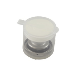 Filter Cassette, stainless steel with cap and transport container for 25 mm filter