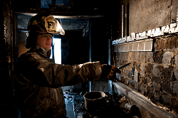 Tubes can be used to test for chemicals before entering an area.