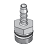 P39301 Replacement hosetail connector for 393-series Standard Rotameter, fits 1/4 inch (6.35 mm) flexible tubing