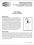 224-29H Tube Holder Instructions