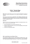 Instructions for 233-01-TCLP Tedlar Gas Sample Bag Instructions for 233-01-TCLP Tedlar Gas Sample Bag