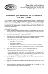 Instructions for Calibration Standard 770-140