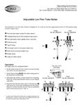 Adjustable Low Flow Tube Holder Instructions