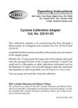 Cyclone Calibration Adaptor Instructions