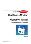 Heat Stress Monitor Instructions