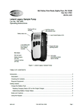 Leland Legacy Air Sampling Pump Manual