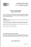 Sample bag Tedlar TCLP SS fitting Instructions Sample bag Tedlar TCLP SS fitting Instructions