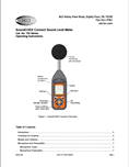 SoundCHEK CONNECT Sound Level Meter Manual