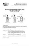 ULTRA III 690-105NB Passive Sampler Instructions