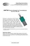 UMEX 100 Passive Sampler Instructions