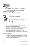 NoiseChek Caution and Installation Guide