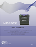 AirChek TOUCH Pump Brochure AirChek TOUCH Pump Brochure