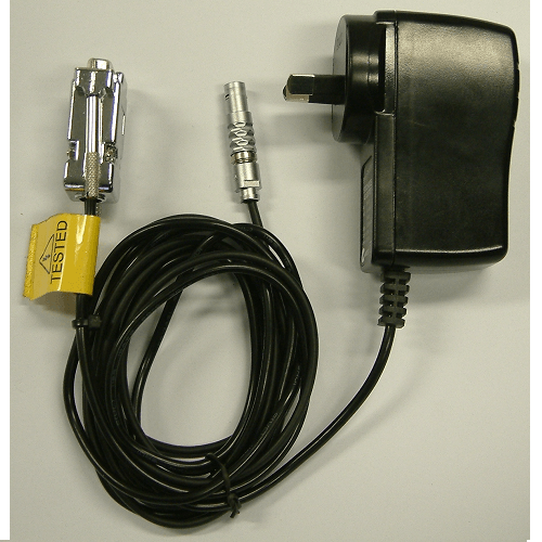 905-CP Replacement Combined DC Plug and Download Cable for the Heat Stress Monitor, to conserve battery use during downloading