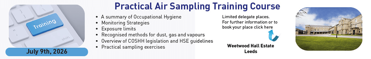 SKC Practical Air Sampling Training Course, Leeds, July 9th 2026