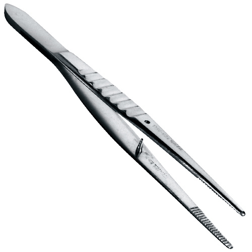 225-13-1 Forceps with serrated pointed tips