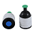 225-1721 With polyethylene support 1.0 µm, preloaded in a 2-piece conductive, black, goblet style