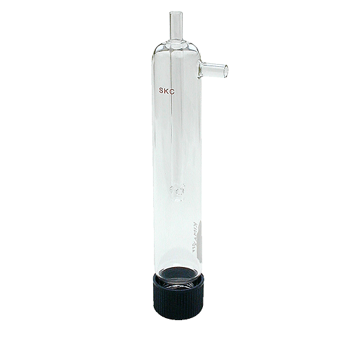 225-22 Glass Trap for area sampling to protect pump and can be used with or without trap sorbent