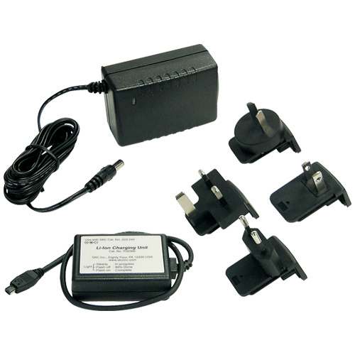 223-241 Single Charger 100-240 V with multiplug for UK, Europe, USA, Australia, New Zealand for AirChek XR5000 pump