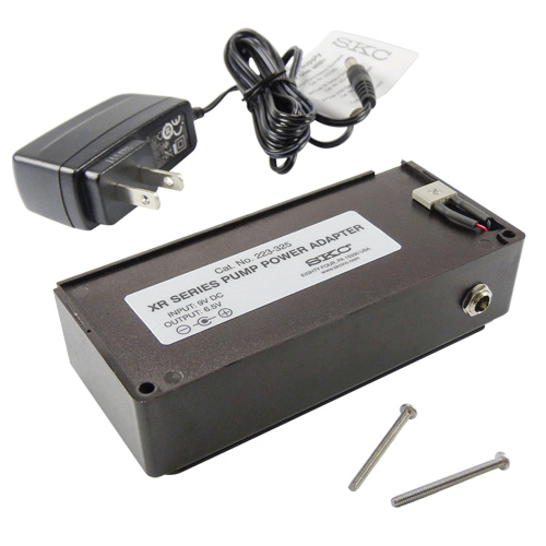 223-305C Battery Eliminator with UK plug. Provides mains power operation of the pump for extended sample periods= for Universal pump