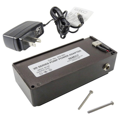 223-305B Battery Eliminator with European plug. Provides mains power operation of the pump for extended sample periods for Universal pump.