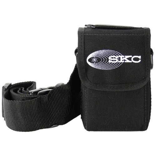 224-88 Black nylon pump pouch with adjustable waist belt and shoulder strap for AirChek XR5000 pump