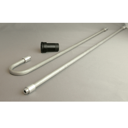 901-213 Rigid Aluminium Sampling Mast - two piece, 1 m high