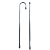 901-213 Rigid Aluminium Sampling Mast - two piece, 1 m high