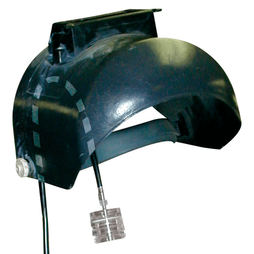 225-600 Helmet Adaptor. Ideal for welders, it effectively holds a filter cassette or sample tube directly in a worker's breathing zone regardless of visor position.