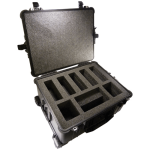Pelican Hard-Sided Five Pump Case which is watertight, airtight, dustproof and crushproof
