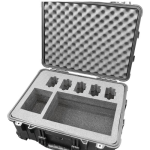 Pelican Hard-Sided Five Pump Case which is watertight, airtight, dustproof and crushproof