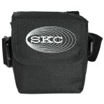 Black Nylon Pump Case with adjustable waist belt and shoulder strap