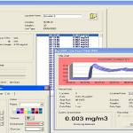 DustComm Pro Software provides graphing data
