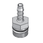 Replacement hosetail connector for 393-series Standard Rotameter, fits 1/4 inch (6.35 mm) flexible tubing